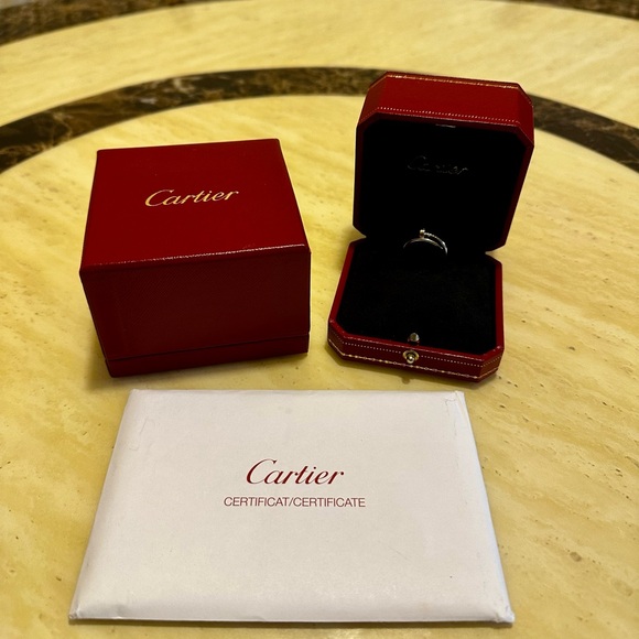 ✨SOLD✨Like New Authentic Cartier Juste Un Clou Ring in White Gold Size 49 - Picture 3 of 12